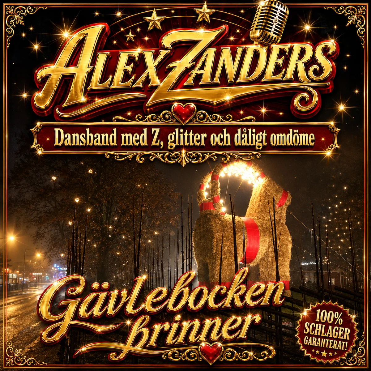 Omslag: Gävlebocken brinner